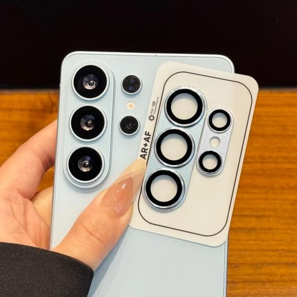Luxury Armor Metal Lens Film - Tempered Glass Protection