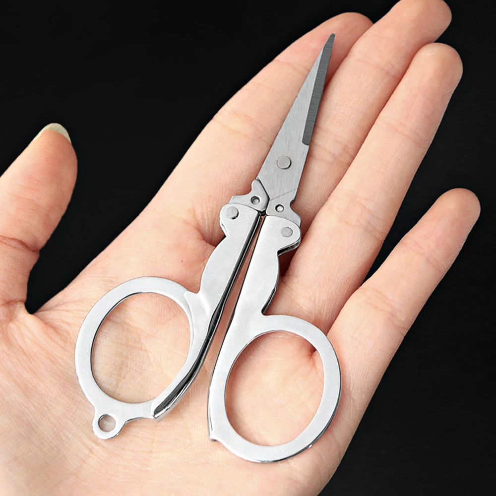 Mini Folding Scissors Portable Travel Multifunctional Stainless Steel Folding Small Scissors Home Mini Thread