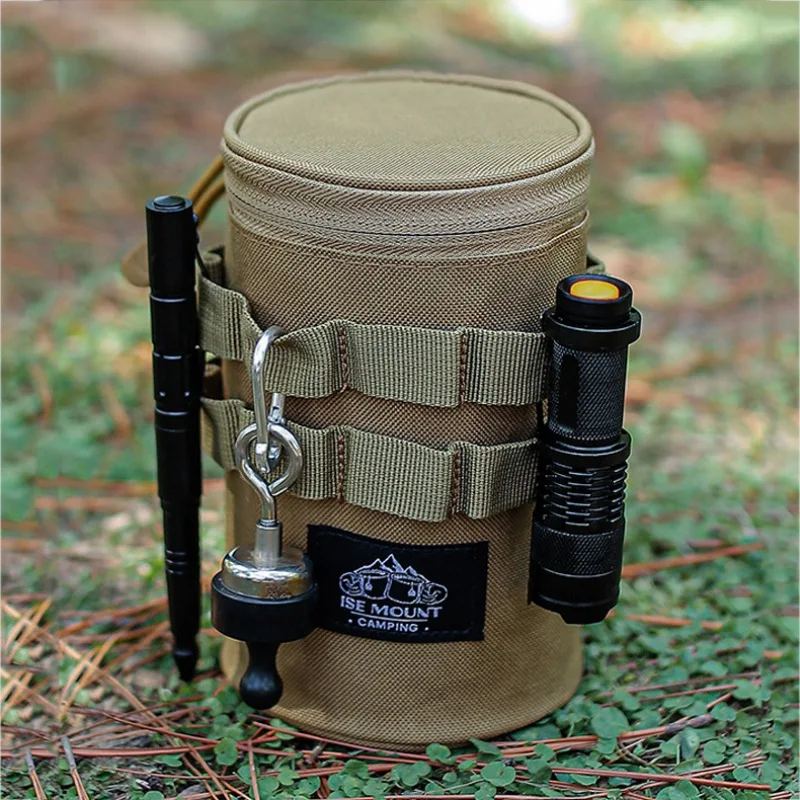 

Water Bottle Cups Storage Bag Bag Kettle Cookware Holder Outdoor Camping Hiking Cycling Fishing Hunting Tableware Carrier Pouch
