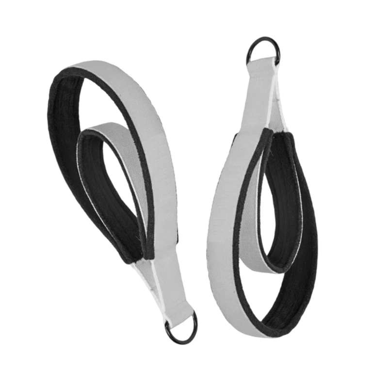 1 Pair Double Rings Yoga Pilates Strap Pilates Yoga Double Rings Belt Strap Fitness Equipment for Gym