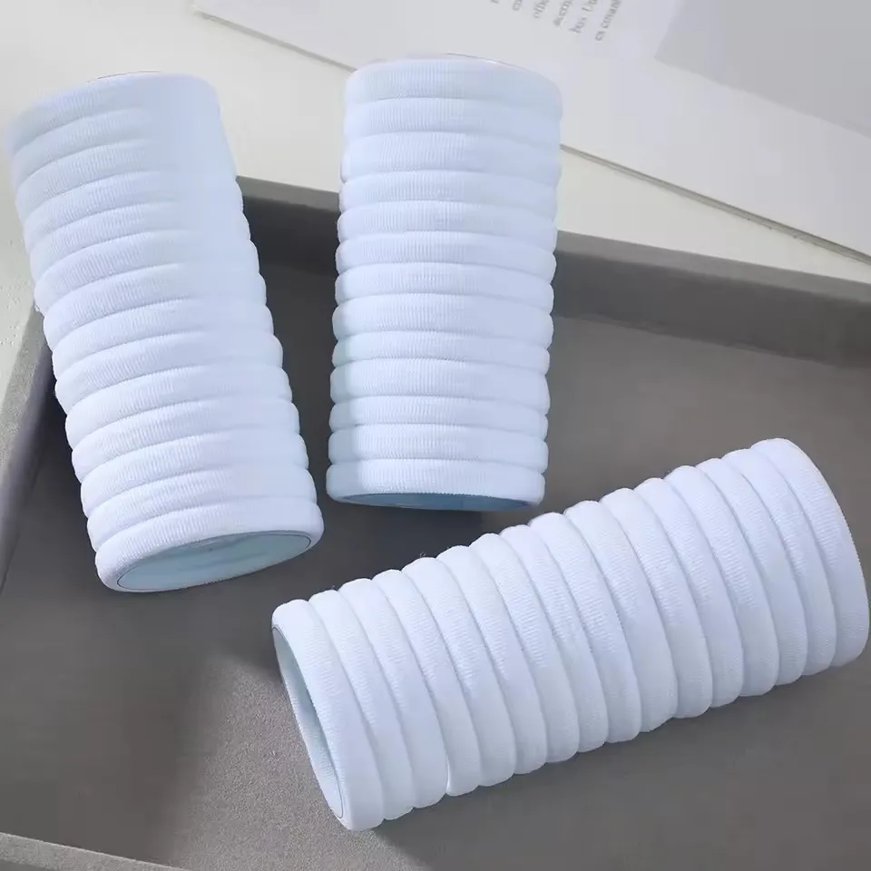 Elastici per Capelli ad Alta Elasticità per Donne e Ragazze, Fasce Nere Semplici, Fermacoda, Accessori per Capelli - immagine 5