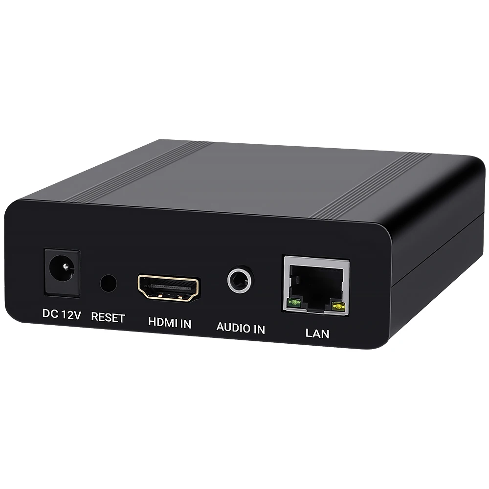 H.265 H.264 미니 HDMI 비디오 인코더, IPTV 라이브 스트림 지원, RTMP RTMPS RTSP UDP HTTP 및 페이스북 유튜브 와우자 지원