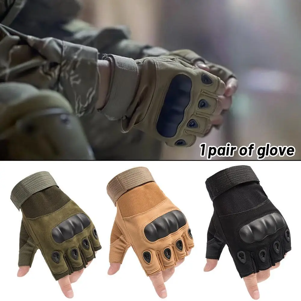 Half Finger Men's Gloves Outdoor Non-slip Wear-resis Gloves Sports Shooting Hunting Airsoft Motorcycle Cycling Bike Glove