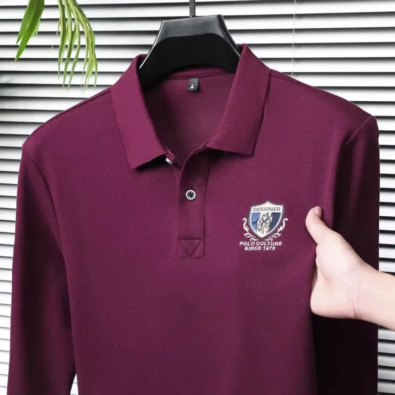 ضوء العلامة التجارية الفاخرة المطرزة قميص بولو بأك...