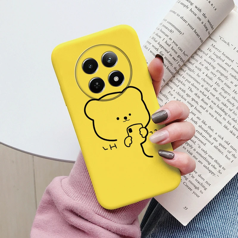 Cute Heart Flower Soft Silicone Matte Protective Back Cover s - Cartoon Design