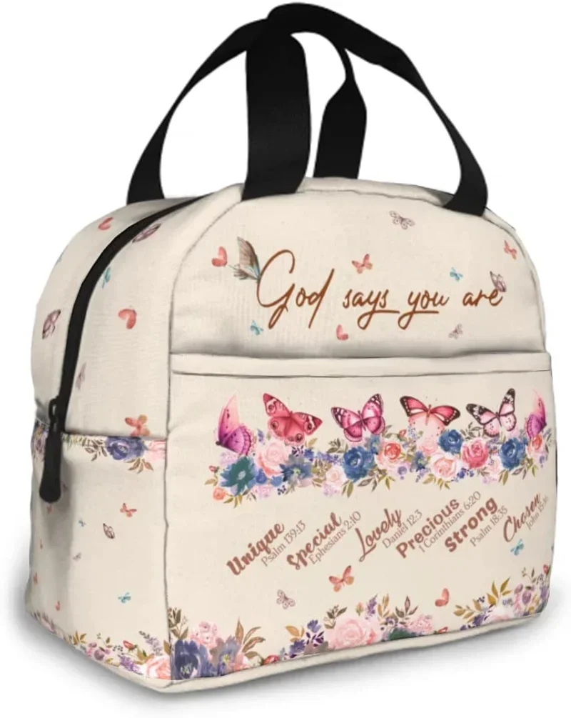 

Christian Gifts For Women Lunch Bag - Inspirational Religious Gifts For Women Christian Graduation Birthday Gift Idea Lunch Box