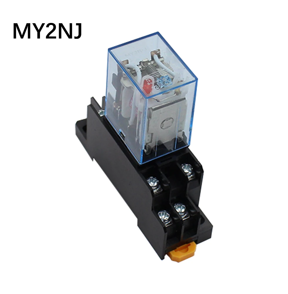 

MY2P HH52P MY2NJ DPDTMiniature Coil Generalelectromagnetic intermediate relay switch withSocket Base LED AC 110V 220V DC 12V 24V