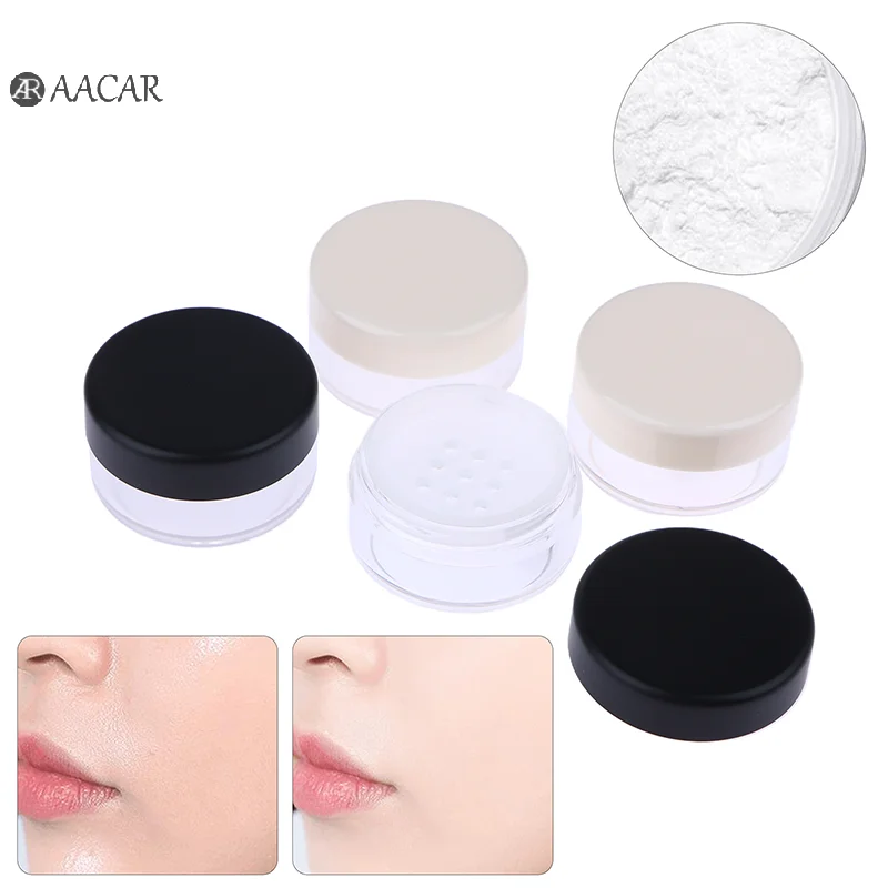 

2g Powder Empty Box Portable Plastic Box Handheld Empty Pot With Sieve Cosmetic Travel Makeup Jar Sifter Container Refillable