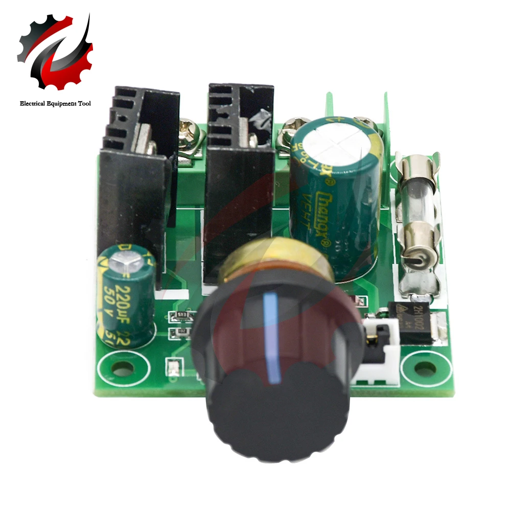 DC 12V-40V 32V 10A 자동 PWM 모터 속도 컨트롤러 레귤레이터 조광기 (노브 스위치 포함), 볼트 레귤레이터 조광기 400W 보드 모듈