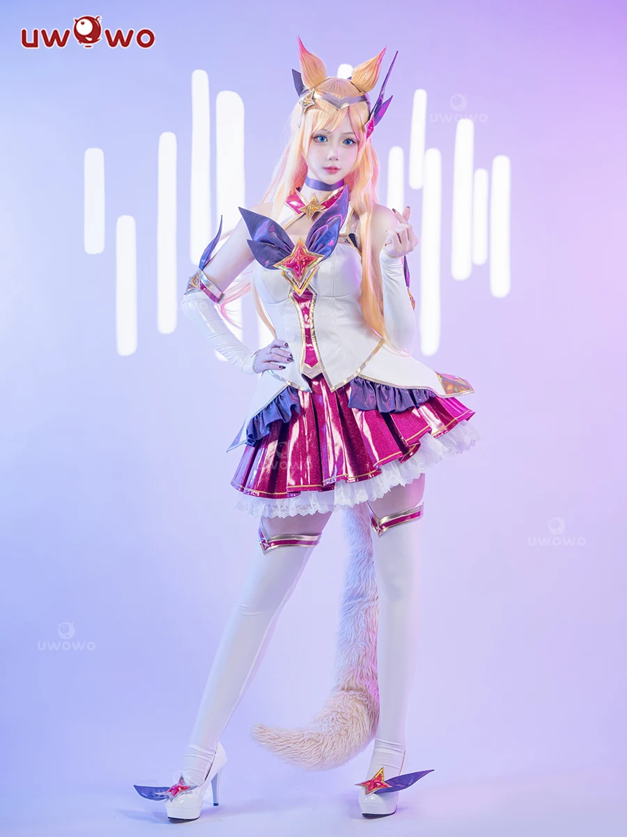 

Ye's Halloween Game League of Legends Ahri League of Legends Star Guardian A Fox cosplay costume female the Nine-Tailed Fox