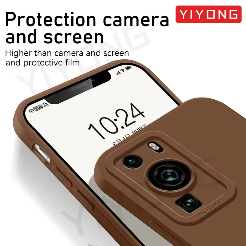 Enhanced Liquid Silicone Square Phone Case - Soft Protective Cover