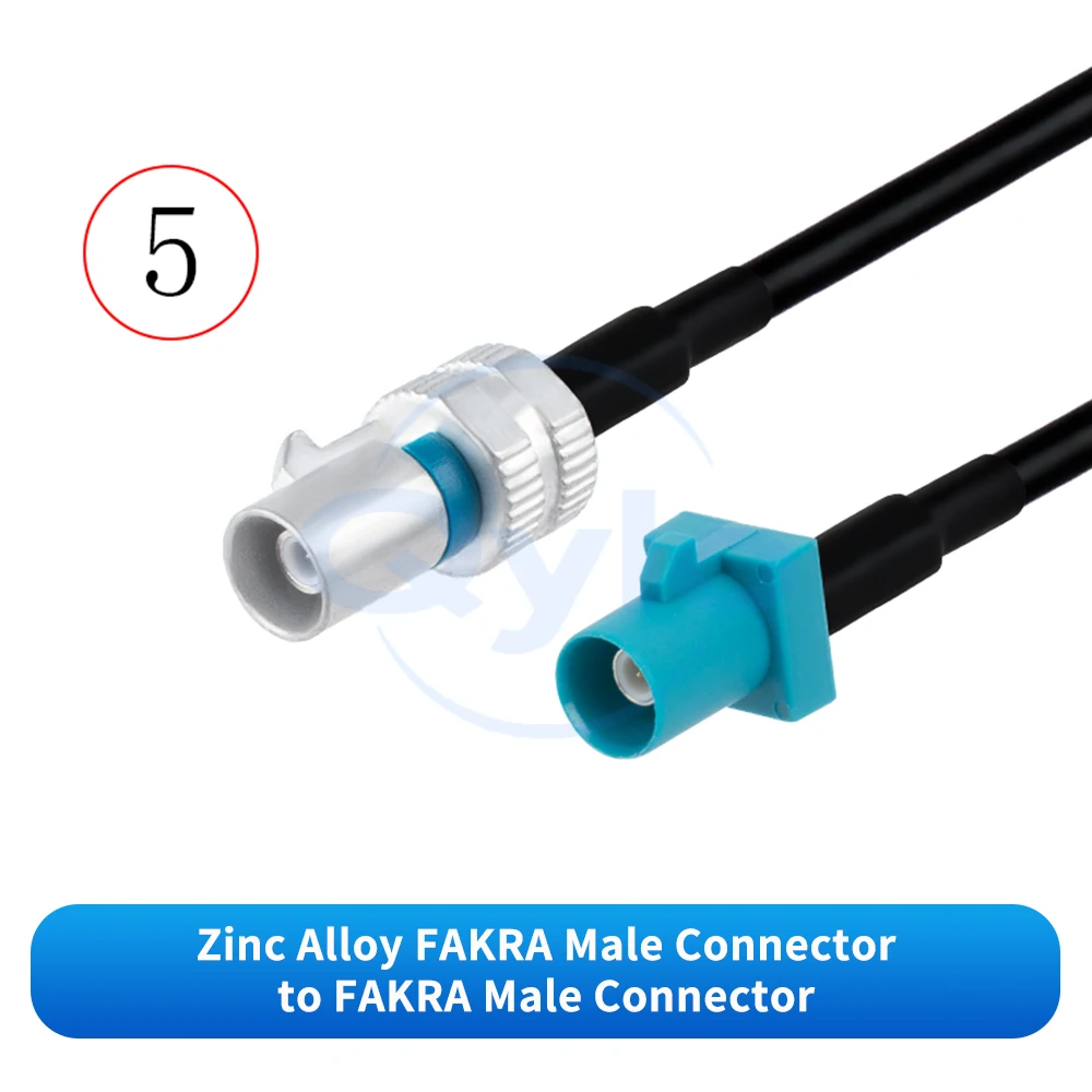 (1 Stück) Wasserdichter FAKRA-Adapter aus Zinklegierung für FAKRA/SMA-Stecker und -Buchsen, Kfz-Kamerakabelbaum 0-6G – Detail 6