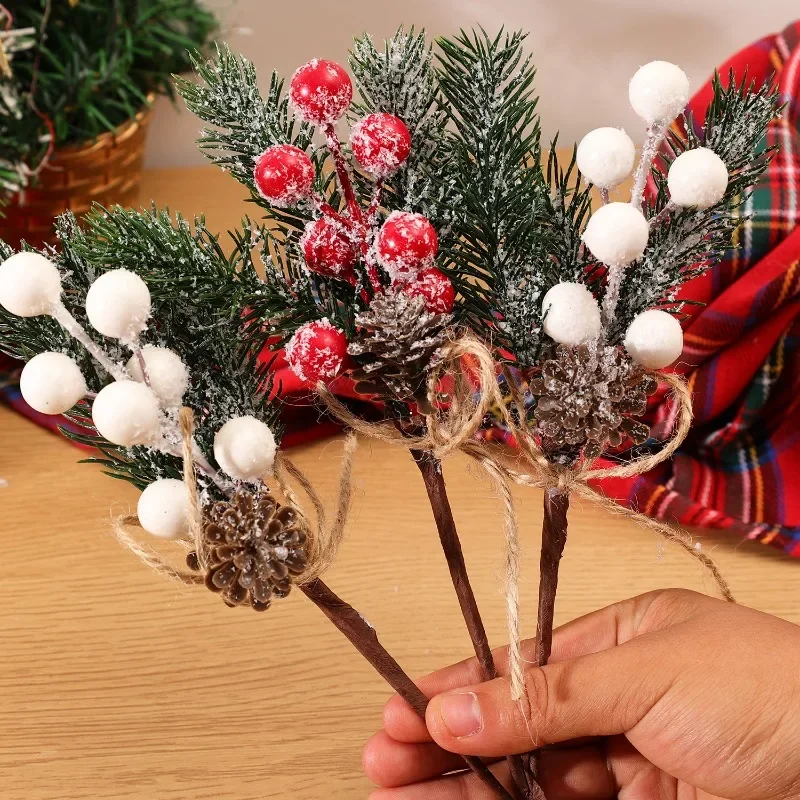 Artificial Christmas Berry Branches For Holiday Wreath Decor_voghion.com