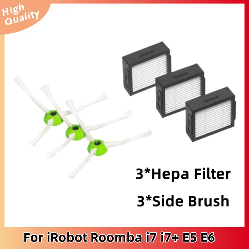 

Боковые щетки, Роликовые щетки и фильтры для iRobot Room BA i7, E5, E6, набор для замены Запчасти для робота-пылесоса