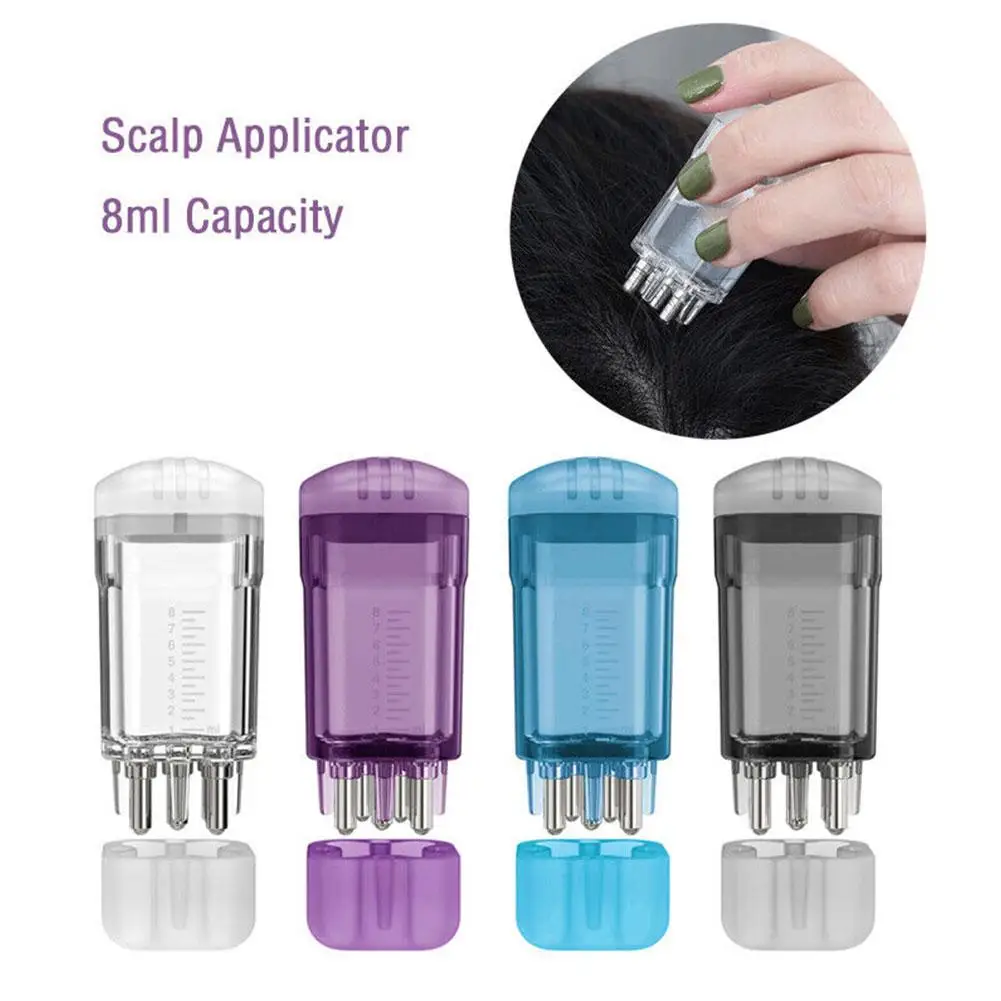 

8ml Massage Comb Transparent Empty Roller Scalp Applicator For Hair Growth Serum Head Massage Health Care Tools D1A3