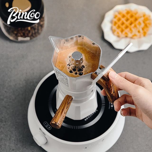 Bincoo Vintage Moka Pot Nespresso Coffy Pock Állandó Hőmérsékletű Kávézó Kávé Kiegészítők Olasz Macine - Image 2