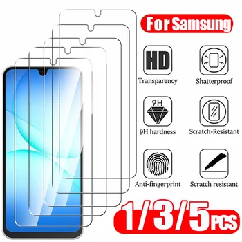 1~5 PCS Screen Protector For Samsung Galaxy A57 A37 A17 A27 A16 A15 A25 A24 A56 A36 A55 A54 A53 A52 A52S A51 Tempered Glass A17 1