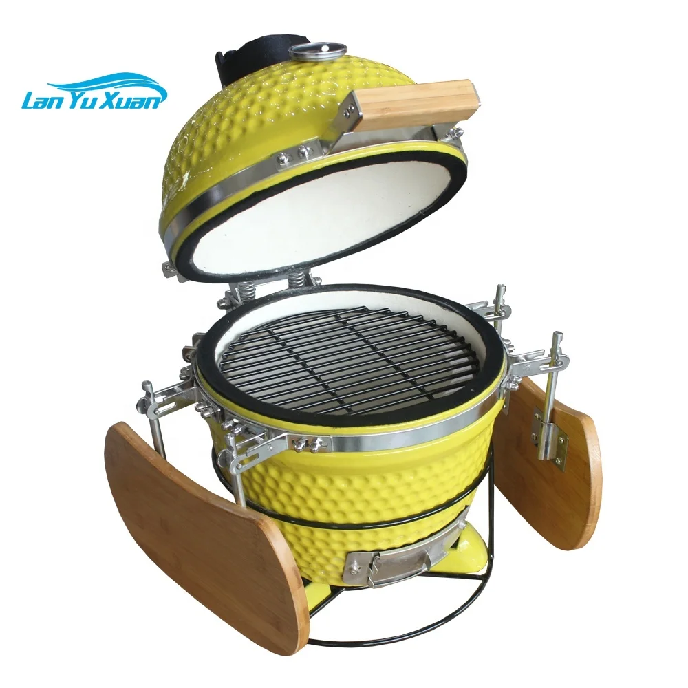 Seb Kamado / Steel Egg Bbq Indoor Table Grill Ceramic Charcoal Barbeque Bbq Forno Yakitori Grill