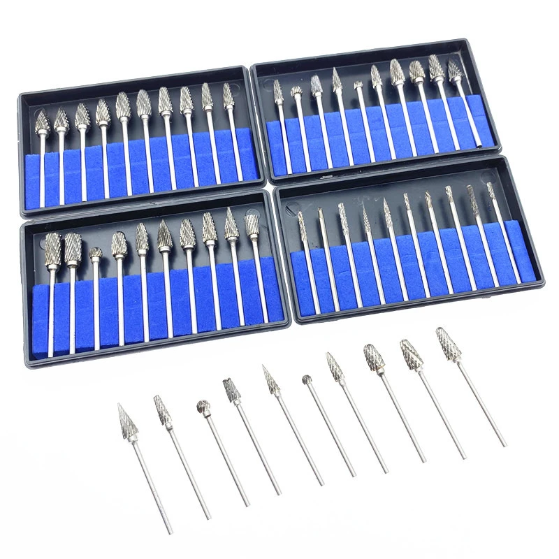1set Dental Lab Drills Tungsten Steel Carbide Burs Teeth Whitenning