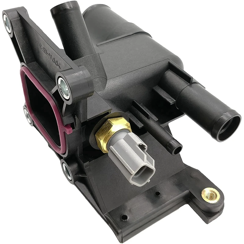 New Thermostat Engine Coolant Water Outlet with Sensor for Mazda 3 5 6 2006-2013 2.0L-L4 Ford LF941517Z smart thermostat engine coolant thermostat
