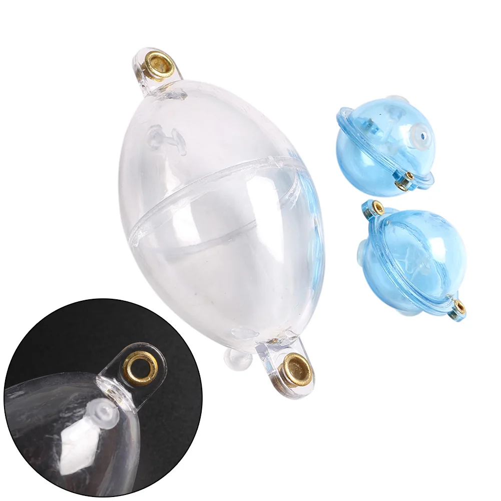 

3Pcs In-Line Bubble Float Fishing Hollow Balls Floats Slide Bubbles Line Through Tools Water Ball Hollow Fishing Accessories