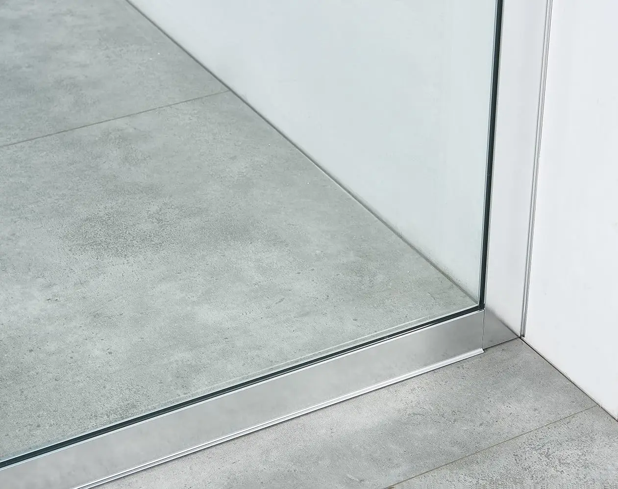 Shower Screen 36 in. W x 80 in. H, Shower Panel 80 inches Tempered Glass 3/8 inch, Easy to clean Coating-Chrome-501