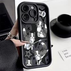 Black Cat Guitar Silicone Soft Phone Case Cover for Redmi 14C 4G (1)