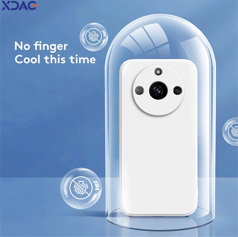 Original Simple Lens Protection Liquid Silicone Phone Case – Soft Back Cover Shell