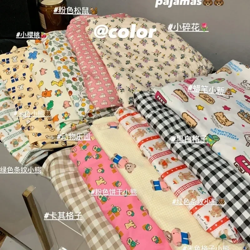 Disney Toy Story Autumn Women Long Sleeve Pajama Pants Anime Kawaii Print Casual Soft Loose Winnie The Pooh Pajama Pants