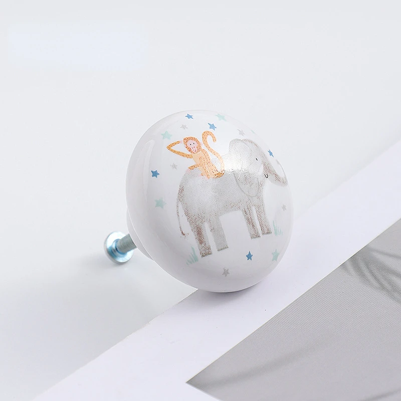 ידיות מגירת קרמיקה ידיות ידיות ידיות עיצוב הבית עגול שידה עגול שידה לארון חדר ילדים