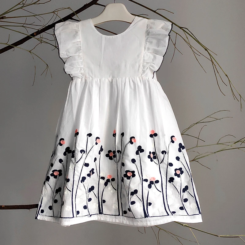 White Children's Cotton Dress Toddler White Cotton Dress Toddler