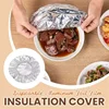 50/100PCS Repeatable Aluminum Foil Insulation Covers - Eco-Friendly Kitchen Food Covers for Bowls & Dishes Storage for Kitchen 2