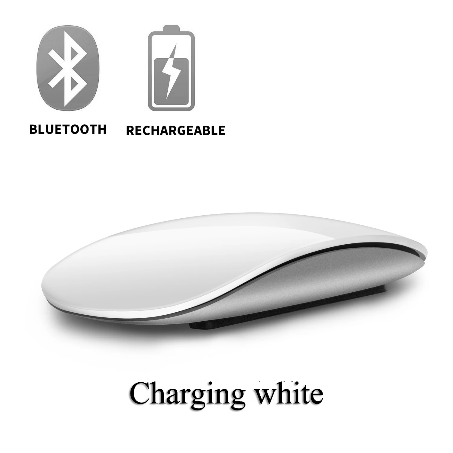 Bluetooth 5.0 Wireless Mouse Rechargeable Silent Multi Arc Touch Mice Ultra-thin Magic Mouse For Laptop Ipad Mac PC Macbook silent computer mouse Mice