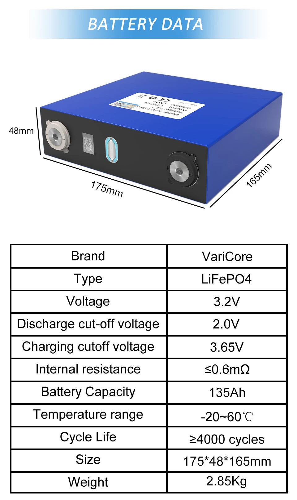 3.2V LiFePO4 Battery 320AH 280ah 200ah 150ah 105ah 340ah DIY 12v 24V Automotive