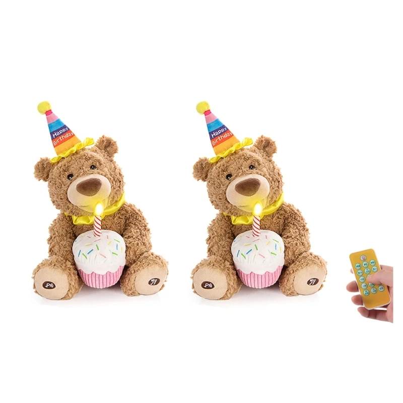 

Birthday Singing Bear Happy Birthday Stuffed Singing And Dancing Toy Q81A