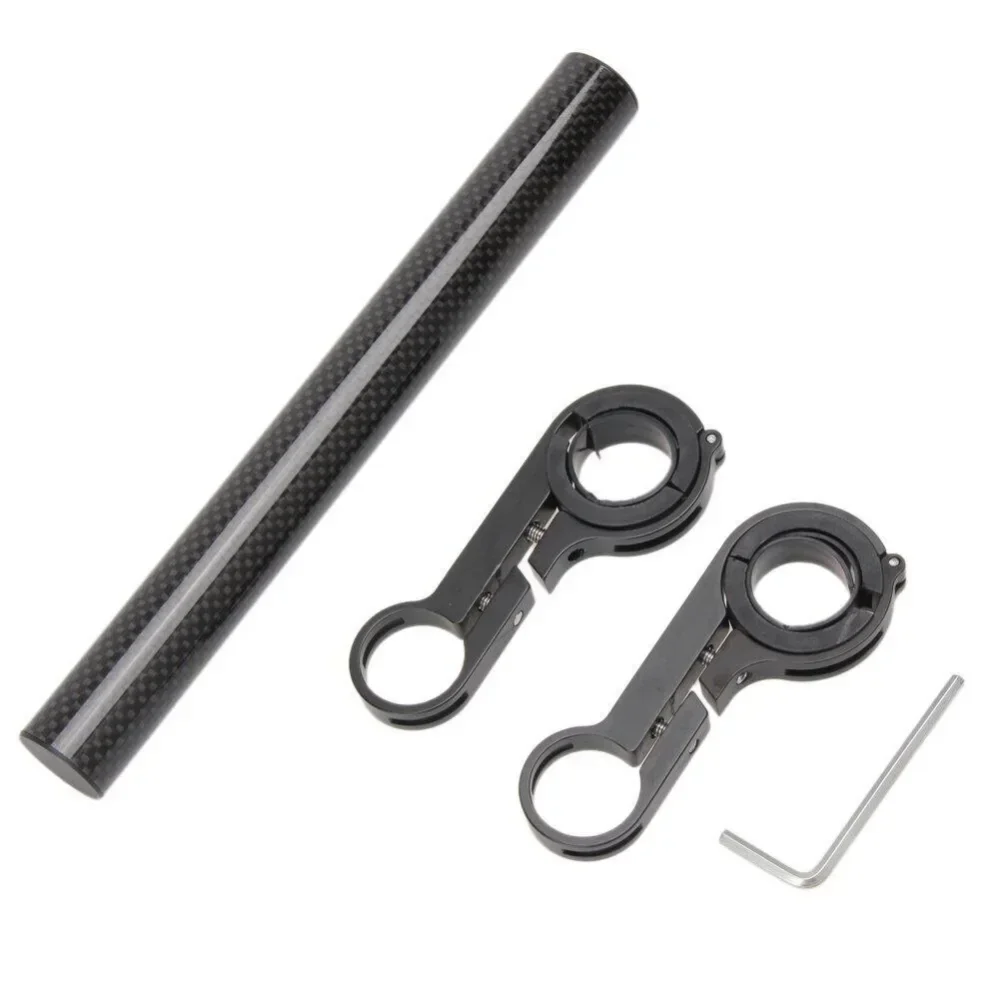 Bicyle Handle Bars Bracket Aluminum Alloys Carbon Fiber Stands Bike Headlight Computers Support Holders Cycling Extend Brackets bicycle accessories bicycle handlebar bicycle bracket
