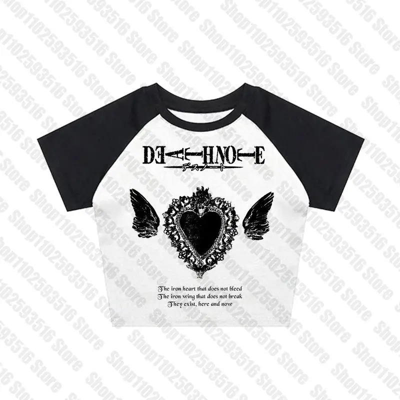 Death Note Anime Manga Graphic Tank Top Y2K Womens Streetwear Crop