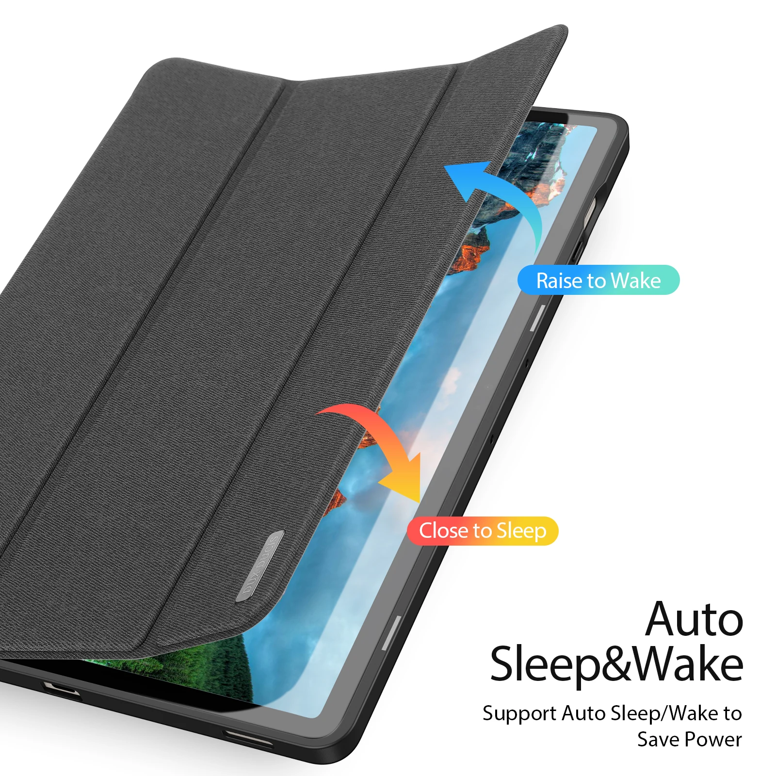 Premium Trifold Stand Tablet Case with Stylus Holder & Auto Sleep/Wake Feature