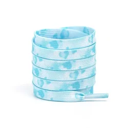 Romantic Pink Heart Shoelaces for Valentine's Day Sneakers (Light blue love - 6)
