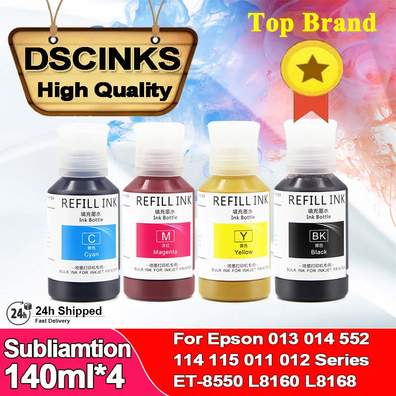 140ML sublimation ink T49N1 T49N4 for T49M1 T49M2 T49M3 T49M4 sublimation ink for Epson SC-F500 SC-F530 SC-F570 desktop printer
