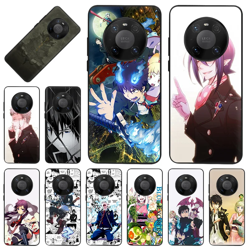 Чехол для телефона Huawei Y7A Y6P Y5P Y8P Y8S Y9A Mate 20 Lite 10 40 Pro P10 P50 Ao no Exorcist аниме черный мягкий