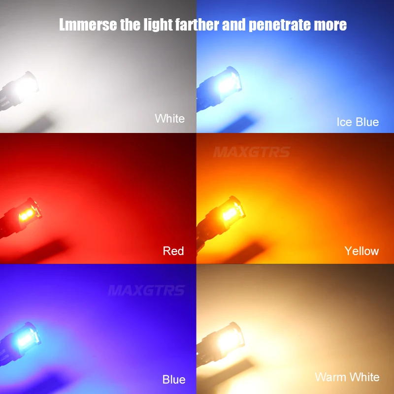10x W5W LED T10 LED  Canbus 3080 SMD ڵ  ġ  ׸   12V   ڵ  6500K