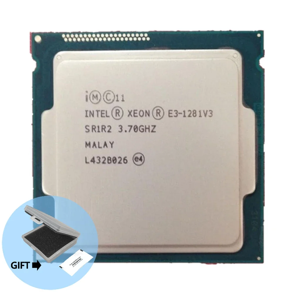 

Процессор Intel Xeon Φ E3 1281v3 E3 1281 v3 3,7 ГГц четырехъядерный восьмипоточный ЦПУ L2 = 1M L3 = 8M 82W LGA 1150