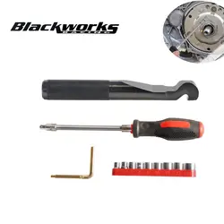 Belt Changing Tool Clutch Cover Removal Tool Flexible Extension Bar Set for Polaris RZR 800 900 S 1000 XP XP4 General Accessorie