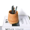 Handmade Rattan Storage Box Cosmetic Pen Holder Tea Ceremony Accessories Tableware Storage Decoration Household Storage Basket 4