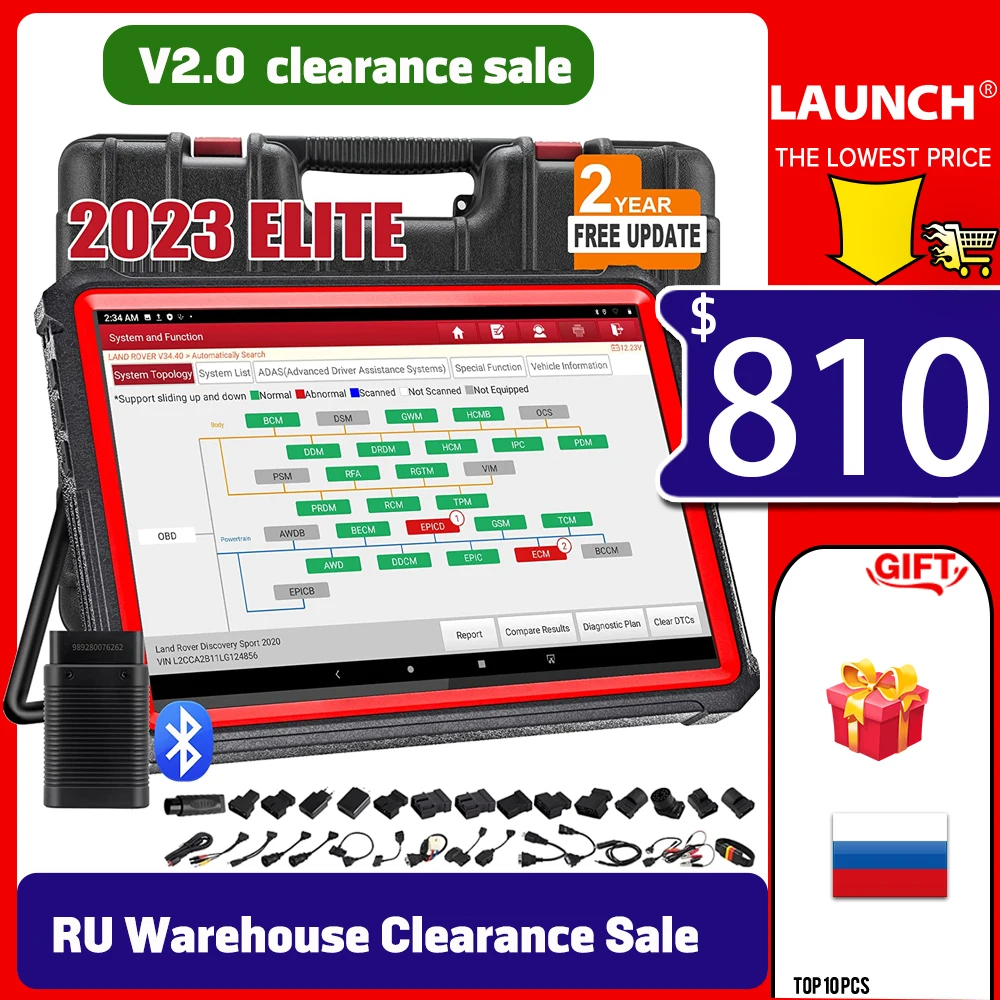 2023 Launch X431 PRO3S+ Valise Diagnostic Voiture Bi-Directionnel