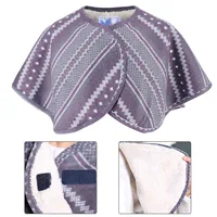 Double Sided Plush Warm Shoulder Cape Old People Shoulder Protective Shawl For Winter Winter Shoulder Cape Warm Shoulder Shawl 1