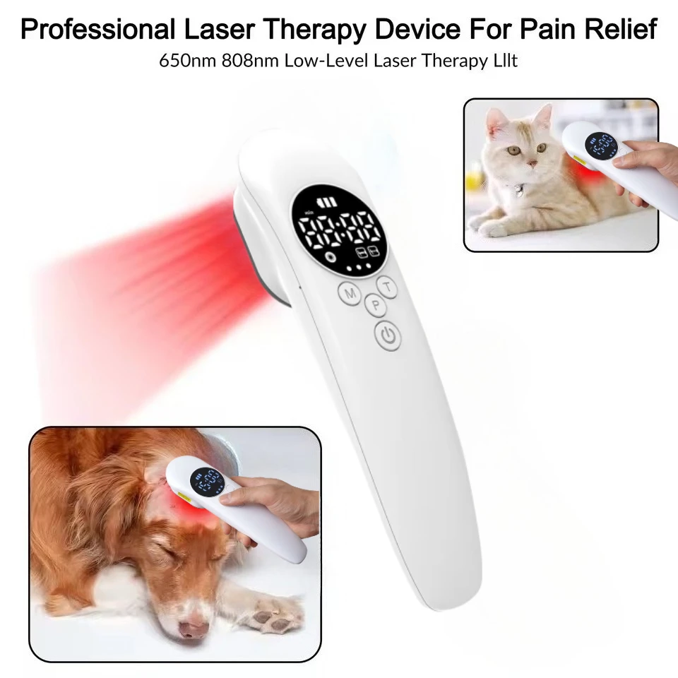 Professional Infrared Heating Wand Red Light Therapy, Combined Laser Physiotherapy for Deep Tissue Repair Relaxation