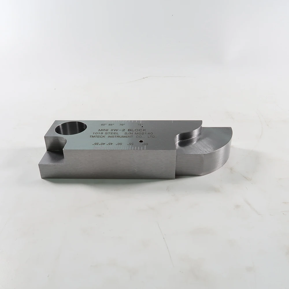 Mini IIW INCH type test block 1018 Steel Calibration Block