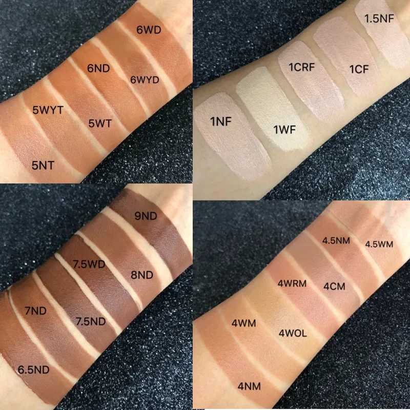 Face Foundation Makeup Base Cream Mineral Full Coverage Concealer No Cracking No Drying Waterproof Face Corrector